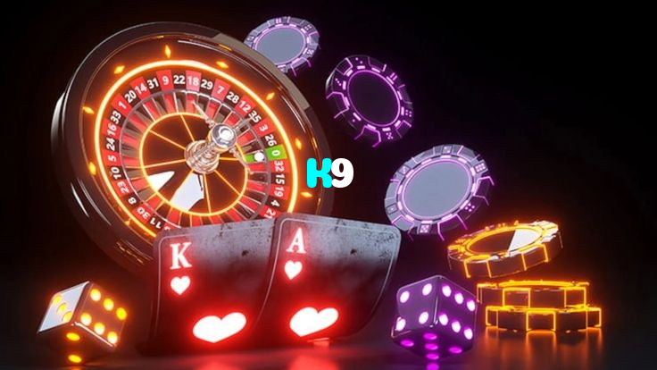K9 casino presented on mobile device in Pakistan with slots and live games